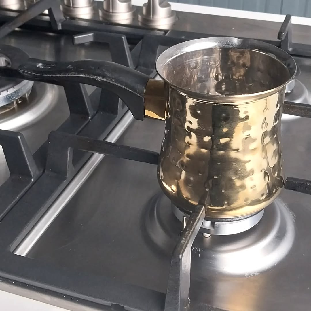 Hammered Gold Turkish Coffee Pot