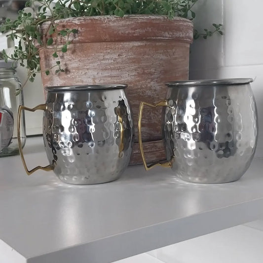 Classic Silver Moscow Mule Mugs